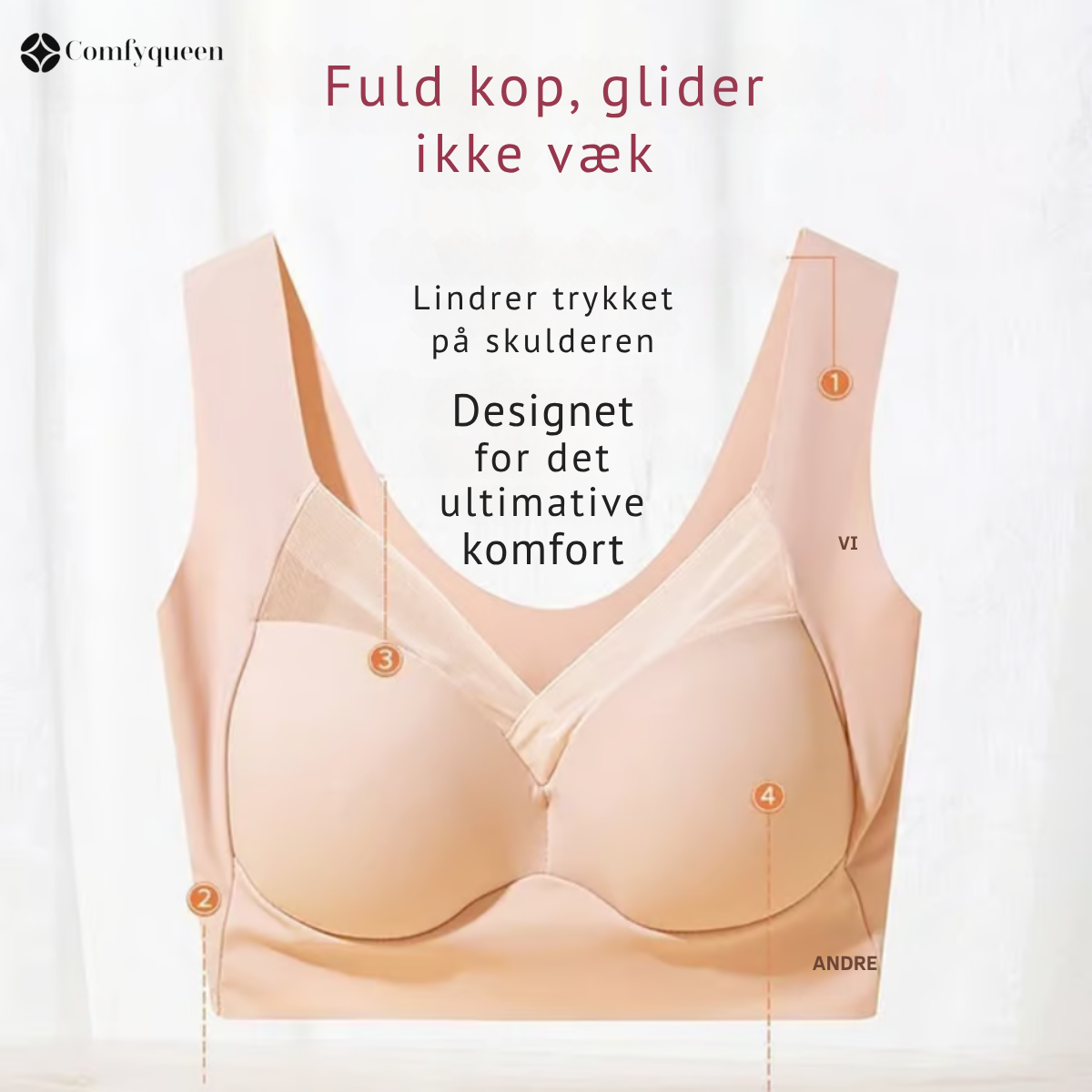Ultra Komfortabel Løfte-BH – 1+1 Gratis!