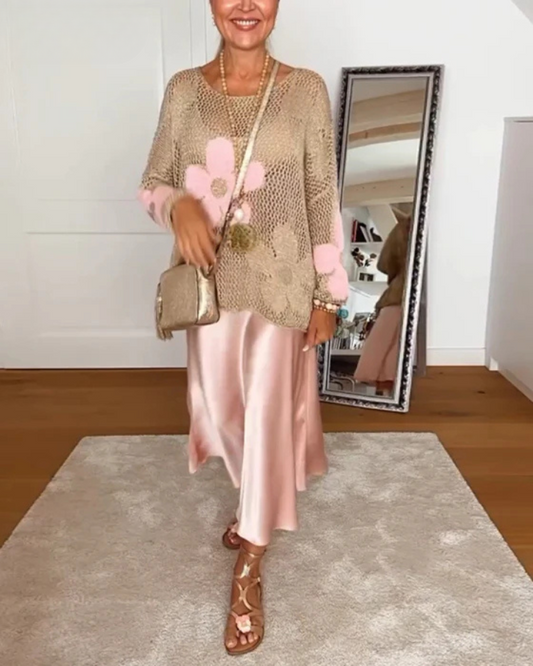 Flora - Elegant Strikket Trøje