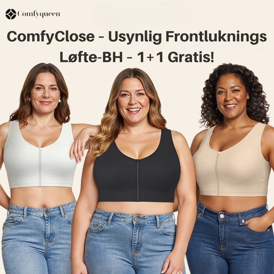 ComfyClose – Usynlig Frontluknings Løfte-BH – 1+1 Gratis!