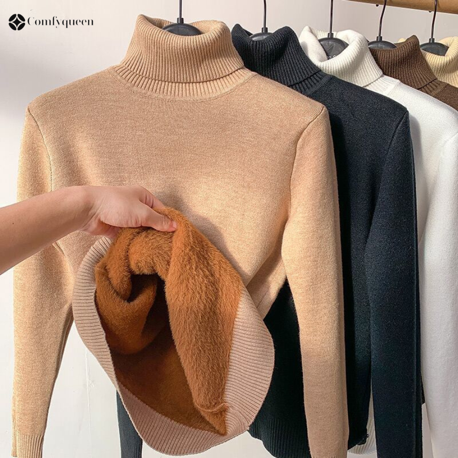 Comfy Elegance - Varm Rullekrave Sweater